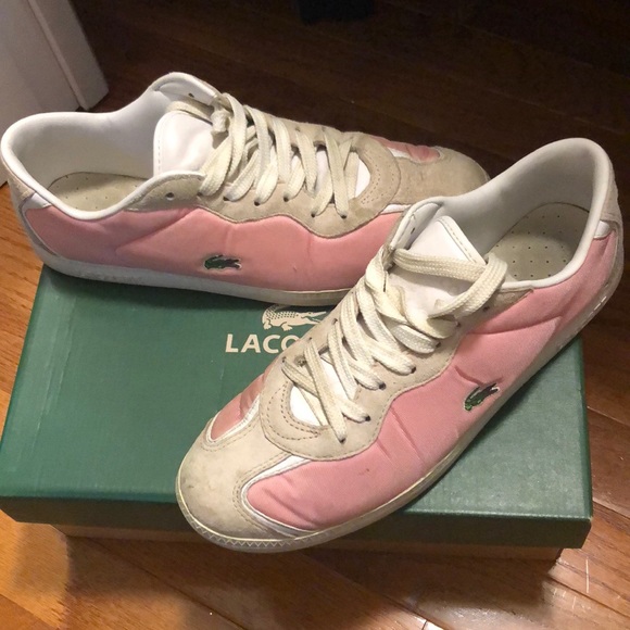 lacoste pink shoes